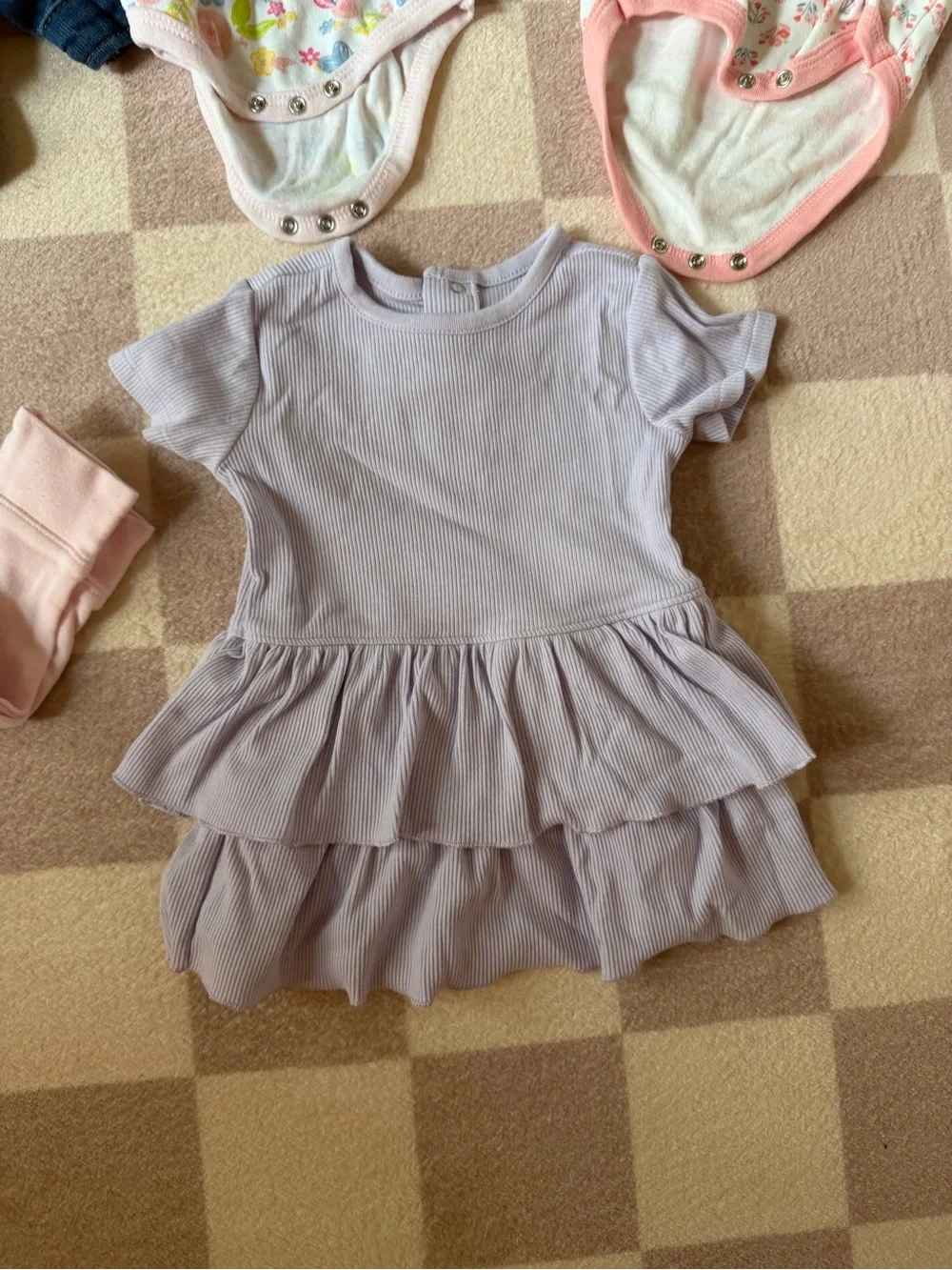 3–6M Girls Clothing Bundle – 6 Pieces